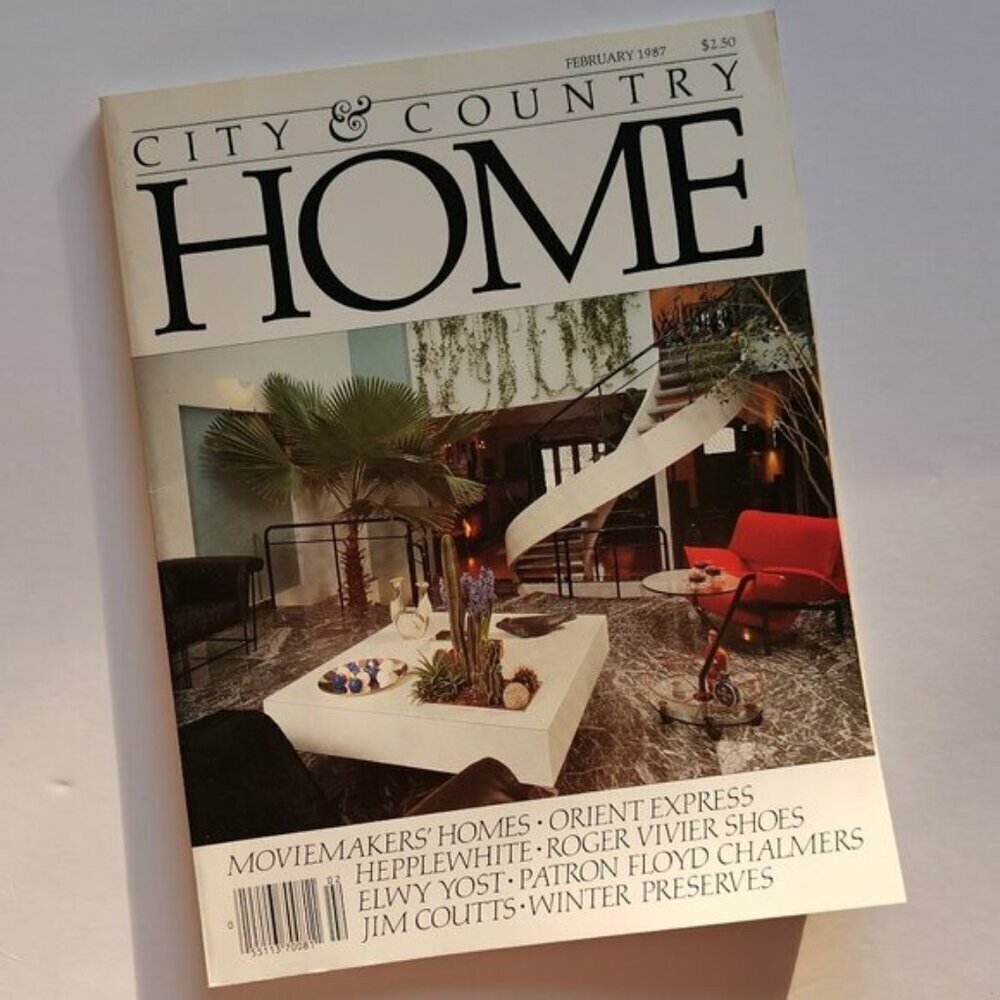February 1987 City & Country Home Magazine Canadian Lifestyle Interior Design